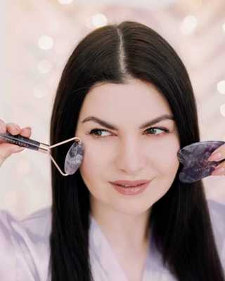 Ametyst ansigtsmassageapparat sten af harmoni, sindsro og ro roller Crystallove - 2