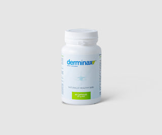 Akne, bumser og ujævnheder - tabletter med zink, C-, E- og B2-vitamin Derminax - 1