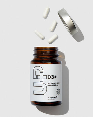 Up D3+ D3-vitamintilskud kombineret med magnesium UP Health Pharma 60 kapsler - 2