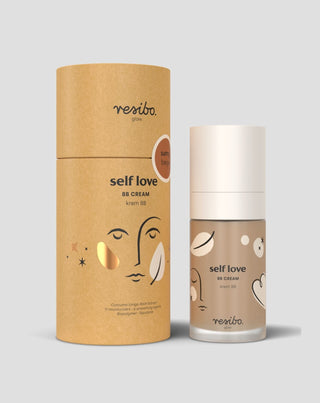 Naturlig og økologisk Self Love BB-creme til ansigtet i farven Sunny Beige 30 ml Resibo - 2