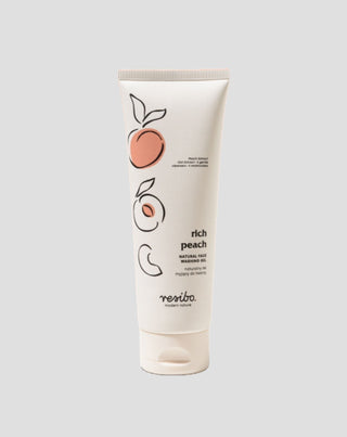 Rich Peach naturlig ansigtsvaskegel med ferskenekstrakt 125 ml Resibo - 1