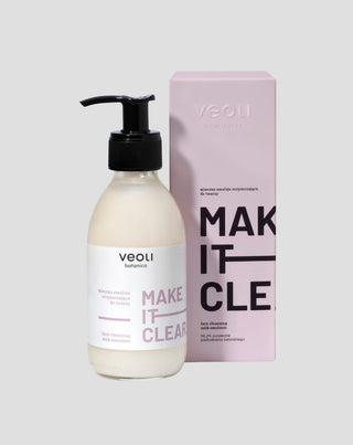 Naturlig ansigtsrensningsemulsion Make it clear Veoli Botanica - 1