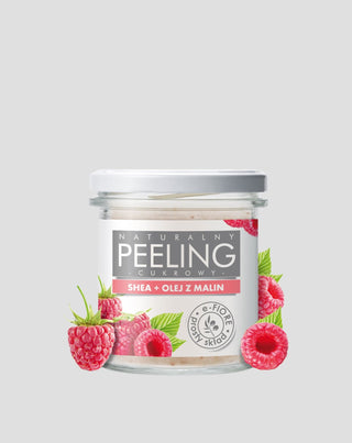 Naturlig hindbærsukkerscrub med sheasmør til kedelig hud E-Fiore - 1