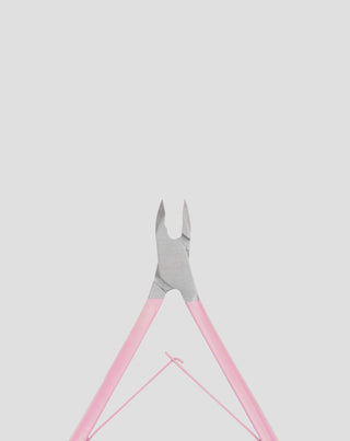 Professionel 5 mm neglebåndsklipper med lyserødt satinhåndtag You Beauty - 2