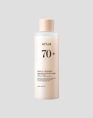 ANUA's oplysende Rice 70 Glow Milky Toner-formel - 1