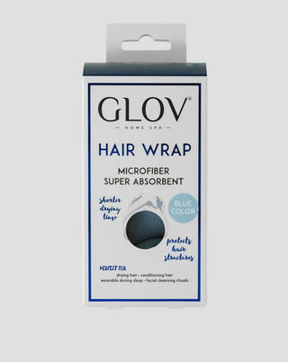 Hvid hårturban, der reducerer tørretiden for alle hårtyper Hair Wrap Glov - 2