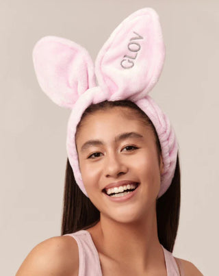 Bunny Ears Pink Glov hårbånd til nem pleje - 2