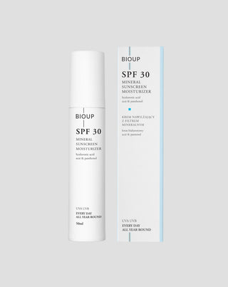 Fugtighedscreme med mineralfilter SPF 30, hyaluronsyre og provitamin B5 BIOUP - 1