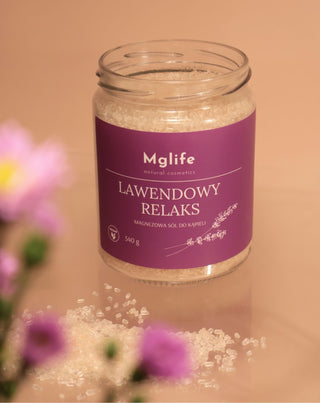 Magnesiumbadesalt med Epsom-salt og æterisk olie Lavendel afslapning Mglife - 3