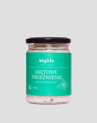 Magnesiumbadesalt med Epsom-salt og æterisk olie Mint refreshment Mglife - 1