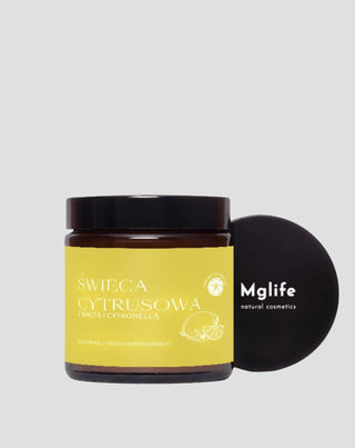 Citron-, mynte- og citronelladuftlys Citrus Mglife - 1