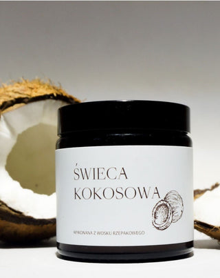 Vegansk rapslys med bomuldsvæge kokosnødduft 120 ml MgLife - 3