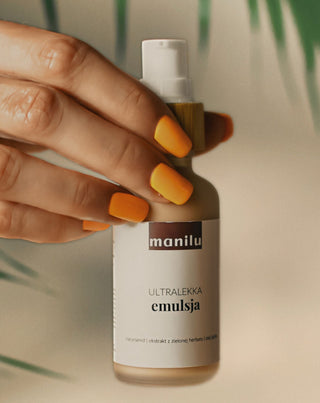 Let emulsion til fedtet og kombineret hud med arganolie og niacinamid Manilu - 3