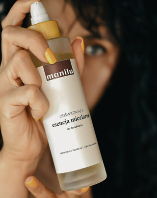 Forfriskende essens til micellær makeupfjerner, der lindrer irritation med D-panthenol Manilu - 3