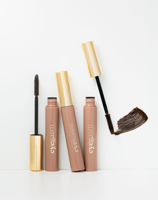 Mascara med næring 2i1 Eyegasm Brown, der stimulerer øjenvippernes vækst Paese - 4
