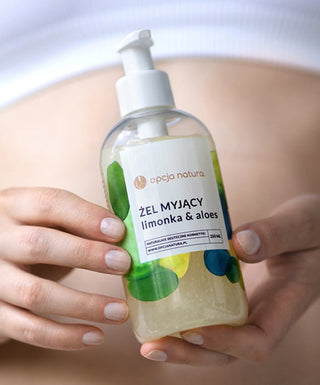 Body & face wash gel Lime & Aloe 100% naturlig Option Natura - 2