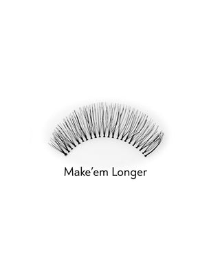Kunstige 2d-vipper til flere påsætninger for en naturlig effekt Make'em Longer Bamm!Lashes - 2