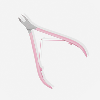 Professionel 5 mm neglebåndsklipper med lyserødt satinhåndtag You Beauty - 2