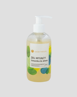 Gel til vask af krop og ansigt Lime & Aloe 100% naturlig Opcja Natura - 1