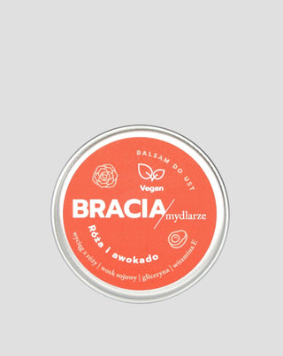 Regenererende læbepomade rose og avocado med E-vitamin Bracia Mydlarze - 1