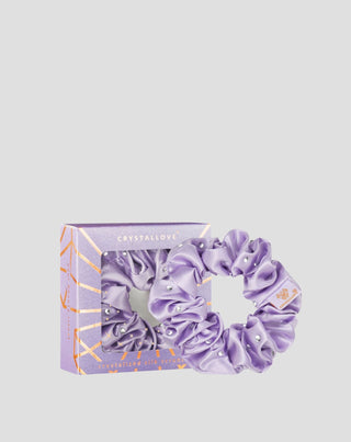 Silkebånd til håret med krystaller – lilac Crystallove - 1