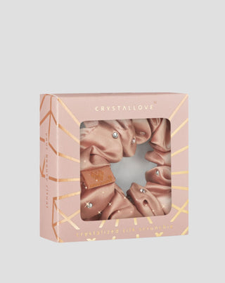 Silkebånd til håret med krystaller – rose gold Crystallove_4 - 4