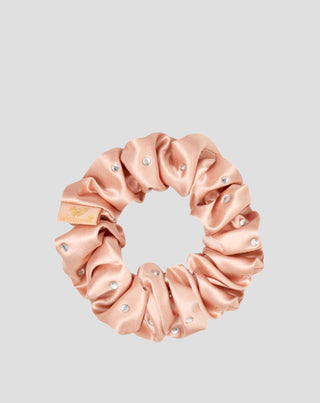 Silkebånd til håret med krystaller – rose gold Crystallove_3 - 3