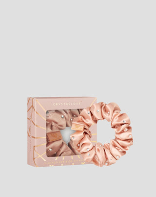 Silkebånd til håret med krystaller – rose gold Crystallove - 1