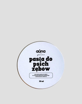 Kokos-banan-tandpasta til hunde neutraliserer lugt og fjerner tandsten Auna For Fauna 30 ml - 1