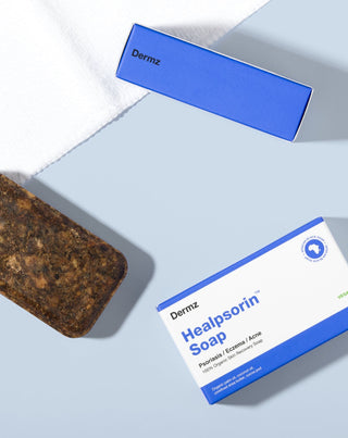 Afrikansk sort sæbe mod akne, psoriasis og eksem Healpsorin Dermz - 2