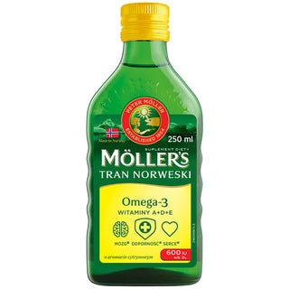 Moller's Norwegian Lemon Flavoured Trank med 600 IU Vitamin D3 - 1
