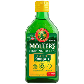Gold Moller's Norwegian Lemon Flavoured Trank med 2000 IU Vitamin D3 - 1