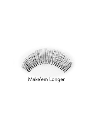 Kunstige 2d-vipper til flere påsætninger for en naturlig effekt Make'em Longer Bamm!Lashes - 2