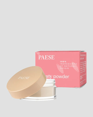 Naturlig, løs ansigtspudder af byg, der fikserer og matterer makeuppen Paese - 1