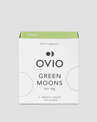 Green moons no. 3 farvede kontaktlinser med sølvstriber green moons no. 3 Ovio - 1