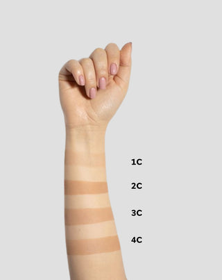 Oplysende, dækkende, presset ansigtspudder farve 1C varm beige Illuminating Paese - 2
