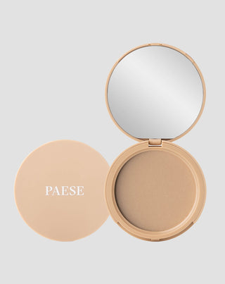 Oplysende, dækkende, presset ansigtspudder farve 1C varm beige Illuminating Paese - 1