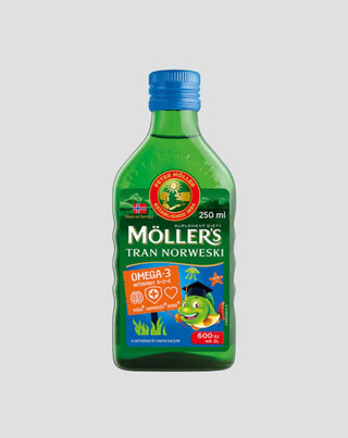 Moller's norske torskelevertran med frugtsmag og 600 IE D3-vitamin - 1