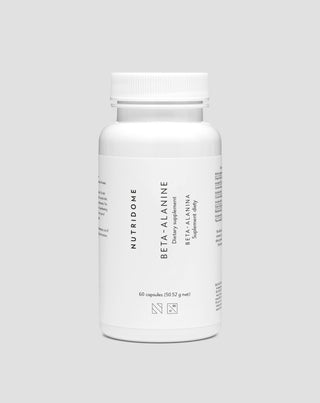 Beta-alanin 700 mg for ydeevne og reduktion af muskeltræthed Nutridome, 60 kapsler - 1