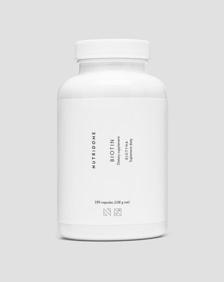 Biotinkapsler 2500 mcg H-vitamin til hår, hud og negle Nutridome 180 stk. - 1