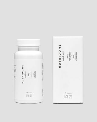 NAC N-acetylcystein stærk antioxidant regenerationsstøtte kosttilskud Nutridome 60 kapsler - 2