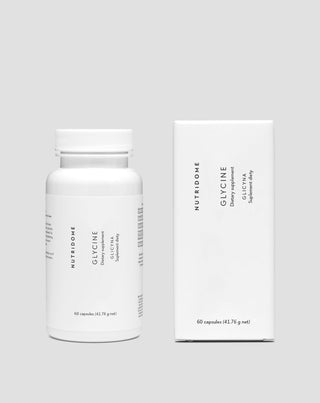Glycin kosttilskud til støtte af søvnkvalitet og lettere indsovning, regenerering og kollagenproduktion 1000 mg/dag Nutridome 60 stk. - 2