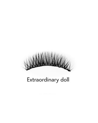 Kunstige øjenvipper på en 2d strimmel til gentagen brug naturlig effekt Extraordinary Doll Bamm!Lashes - 2