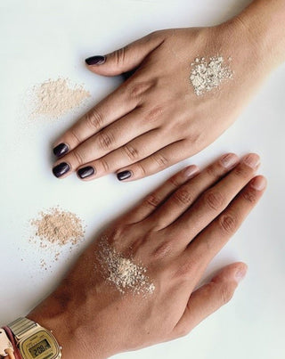 Fikserende og matterende løst rispudder farve 20 naturlig Hi Rice Paese - 2
