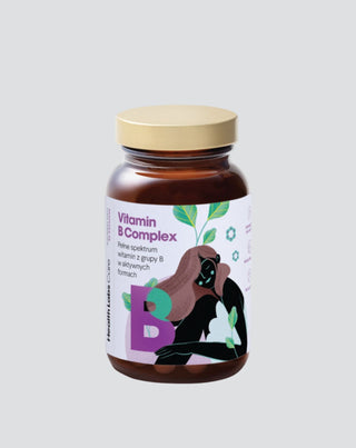 Glutenfri og laktosefri B-vitaminkompleks Health Labs Care 60 kapsler - 1