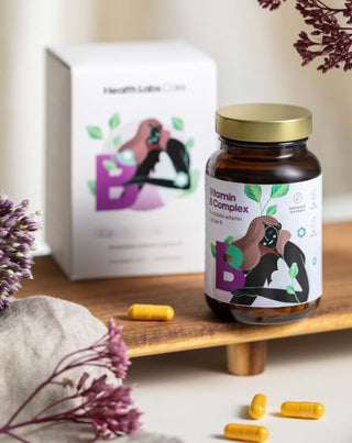 Glutenfri og laktosefri B-vitaminkompleks Health Labs Care 60 kapsler - 2