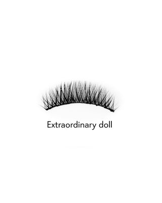 Kunstige øjenvipper på en 2d strimmel til gentagen brug naturlig effekt Extraordinary Doll Bamm!Lashes - 2