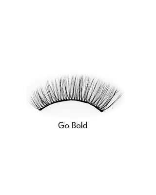 Kunstige øjenvipper på 2d strip til flergangsbrug meget bløde Go Bold Bamm!Lashes - 2