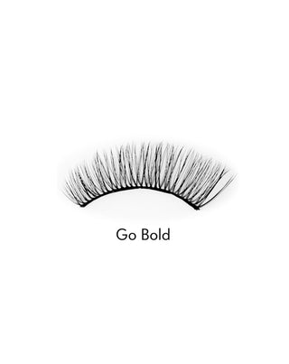 Kunstige øjenvipper på 2d strip til flergangsbrug meget bløde Go Bold Bamm!Lashes - 2