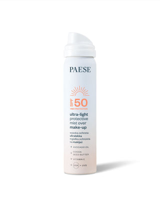 Ultra-let make-up protection mist med solcreme SPF50 fra Paese - 2